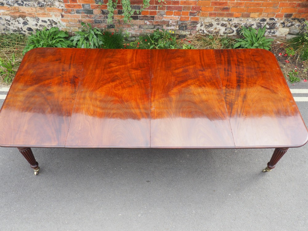 William IV Mahogany extending table View IX