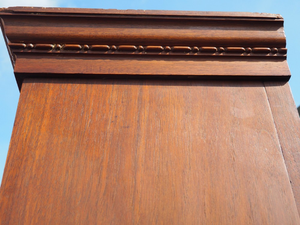 Pair of tall Walnut open Bookcases View IV