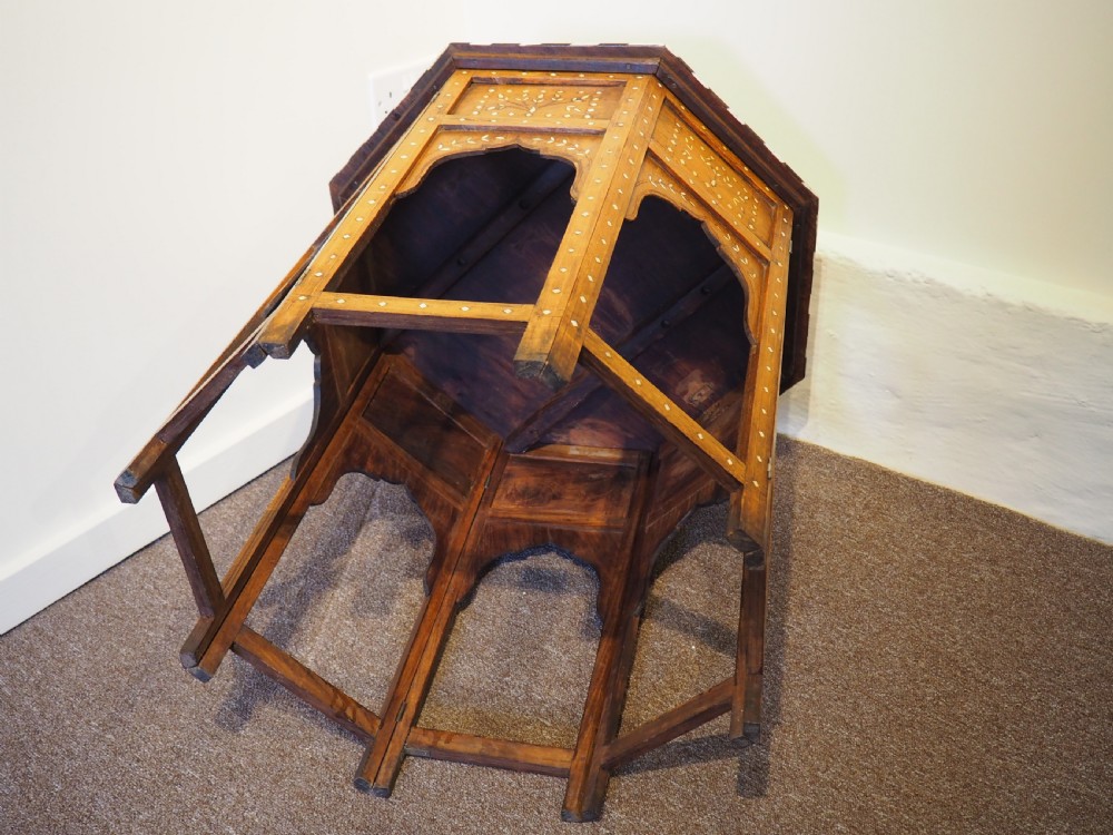 Large North Indian inlaid table from Hoshiarpur View IV