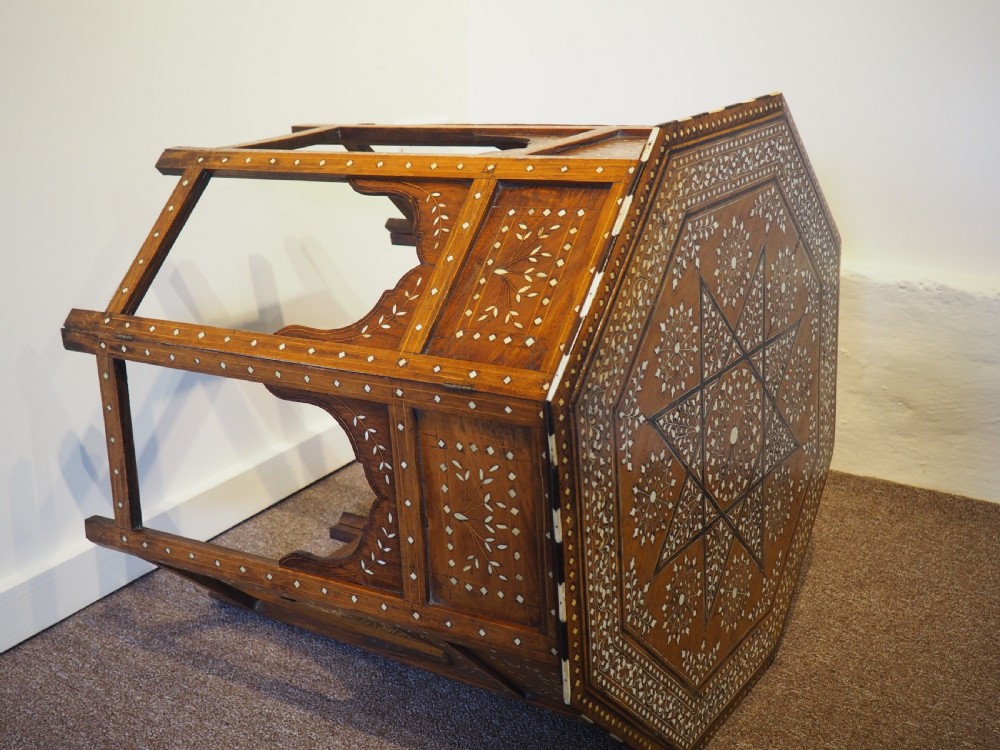 Large North Indian inlaid table from Hoshiarpur View VI
