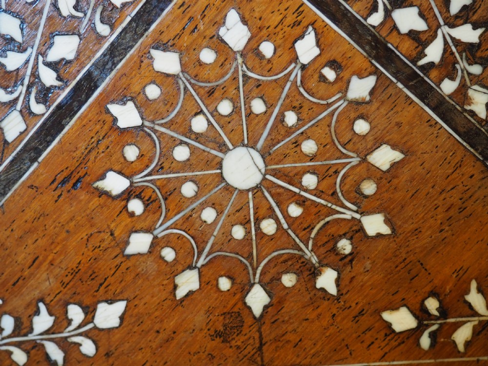 Large North Indian inlaid table from Hoshiarpur View IX