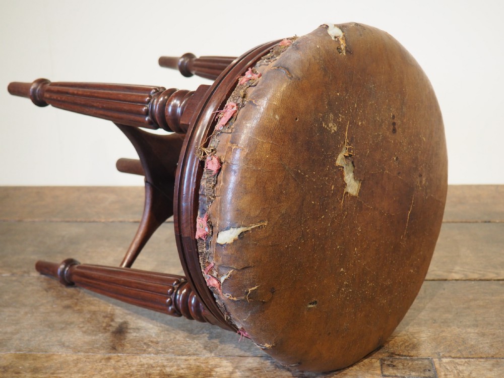 George IV Mahogany Piano stool View IV