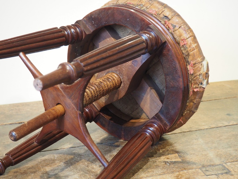 George IV Mahogany Piano stool View V