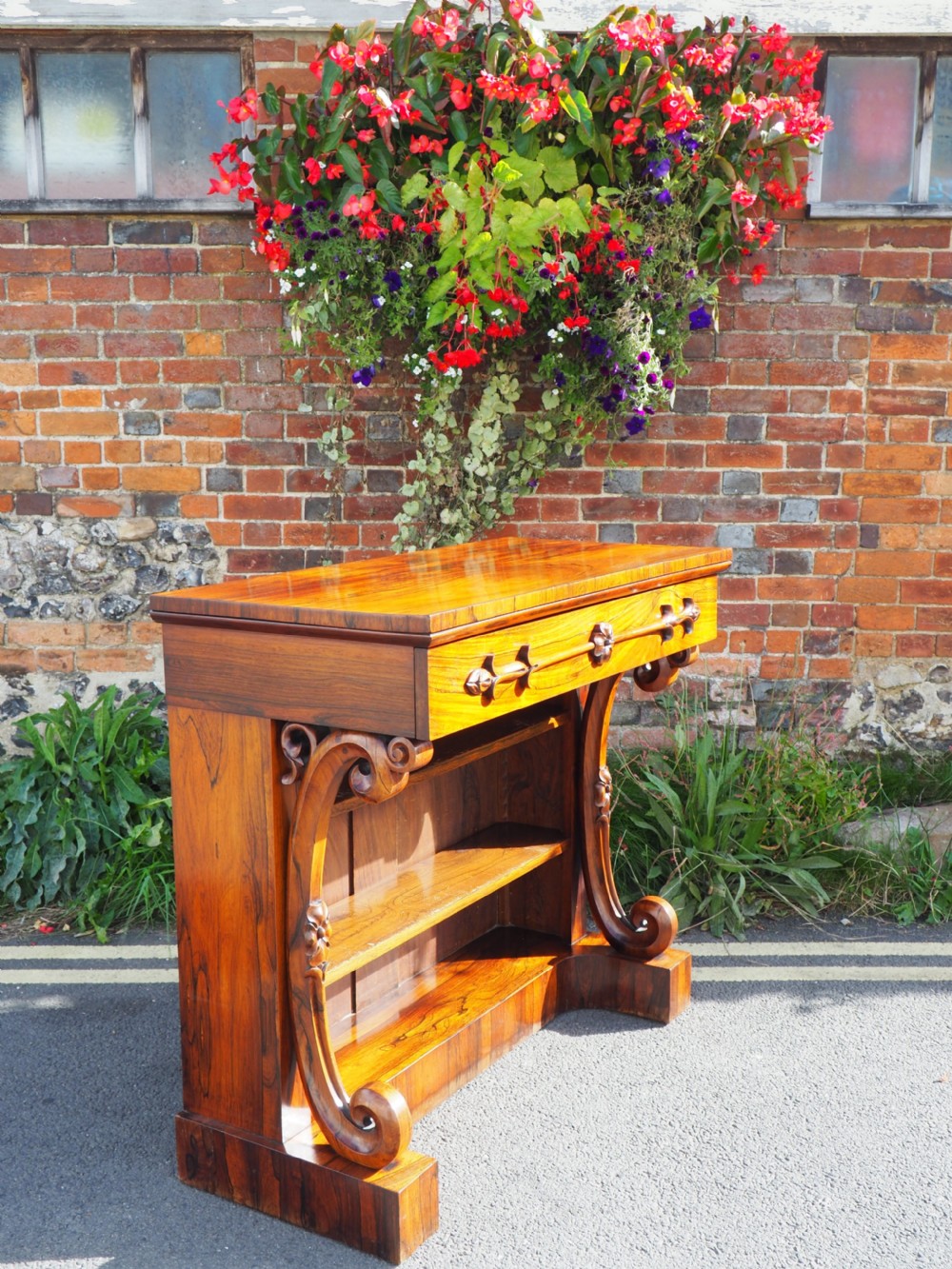 Victorian Rosewood Console Table View VI