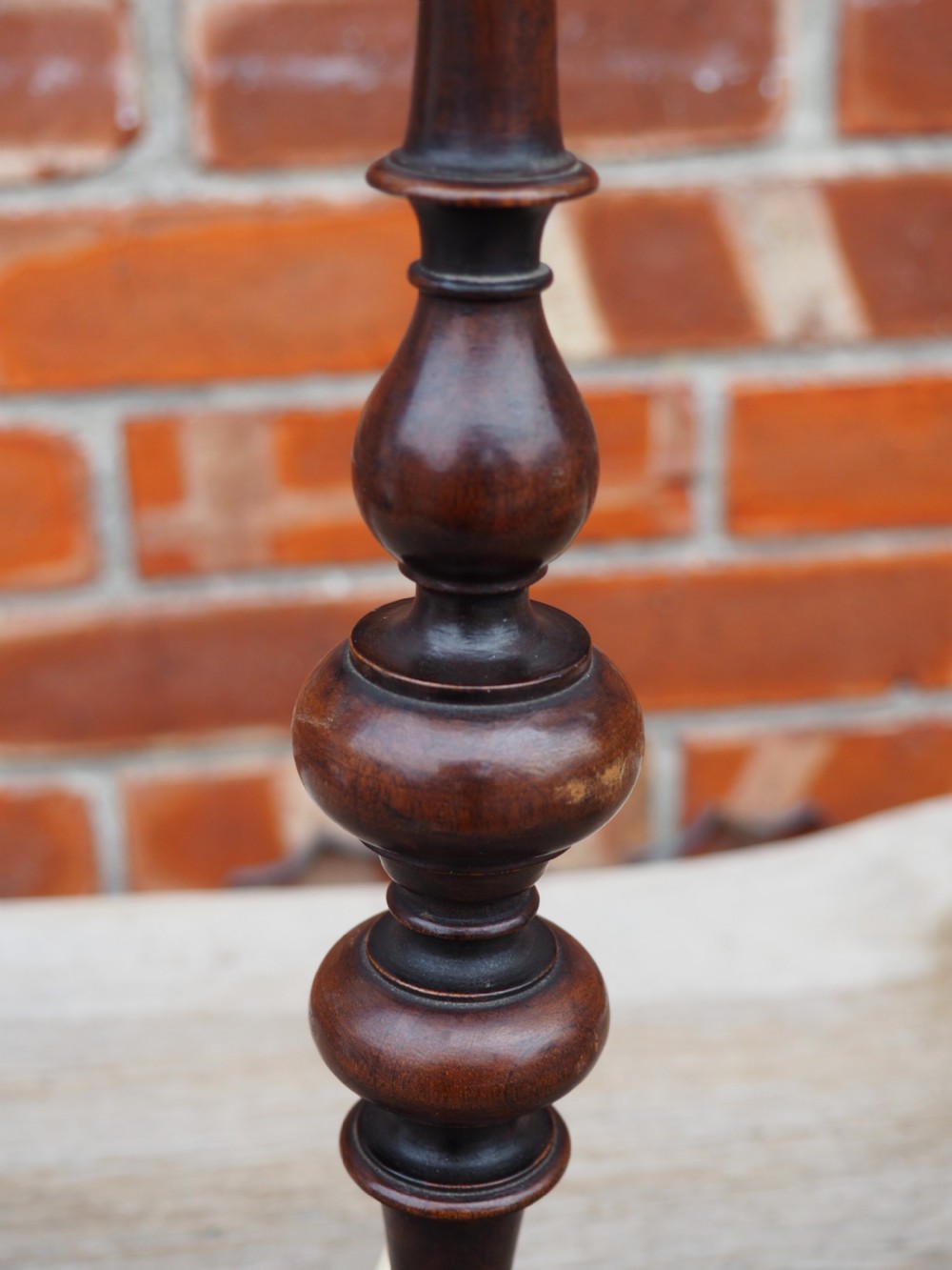 Pair of beautifully turned lamps View IV