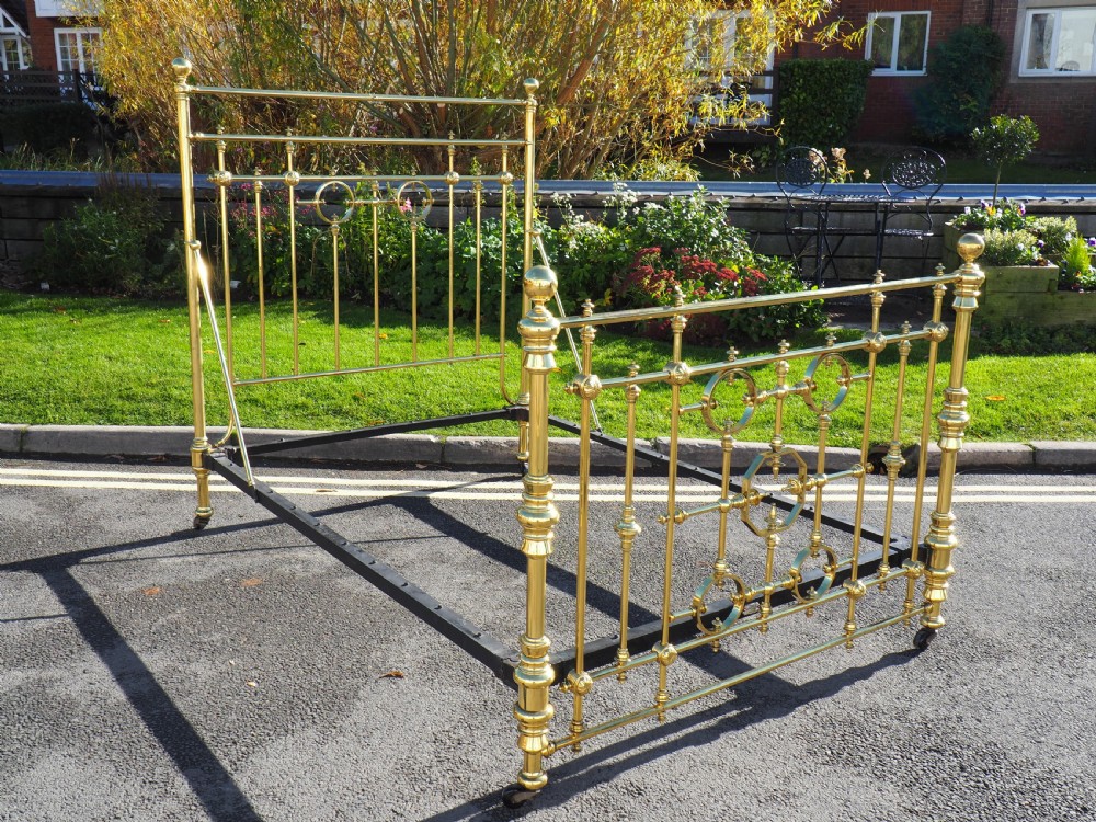 Maple and Co Brass double bed