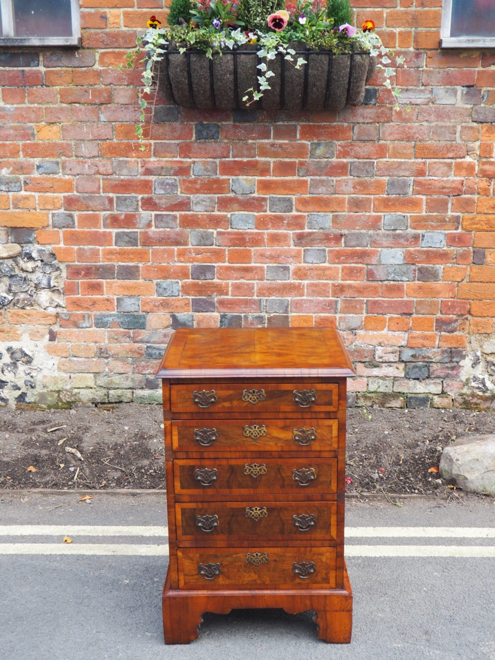 Small figured Walnut chest View IV