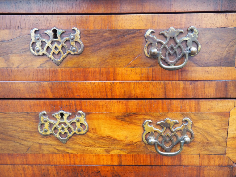 Small figured Walnut chest View VII