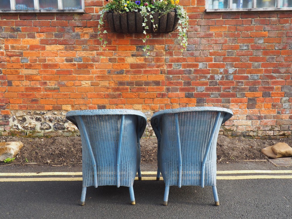 Pair of Lloyd Loom armchairs View III