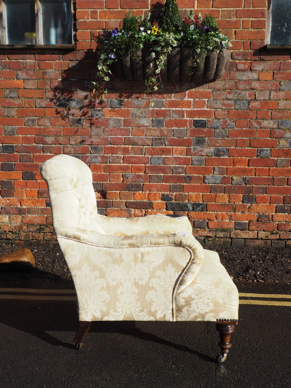 Victorian Walnut framed armchair View III