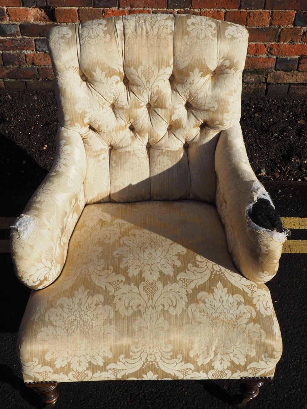 Victorian Walnut framed armchair View VI