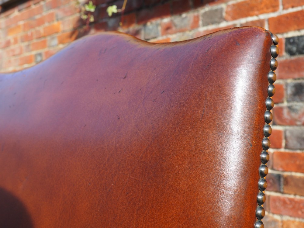 Pair of Leather library armchairs View III