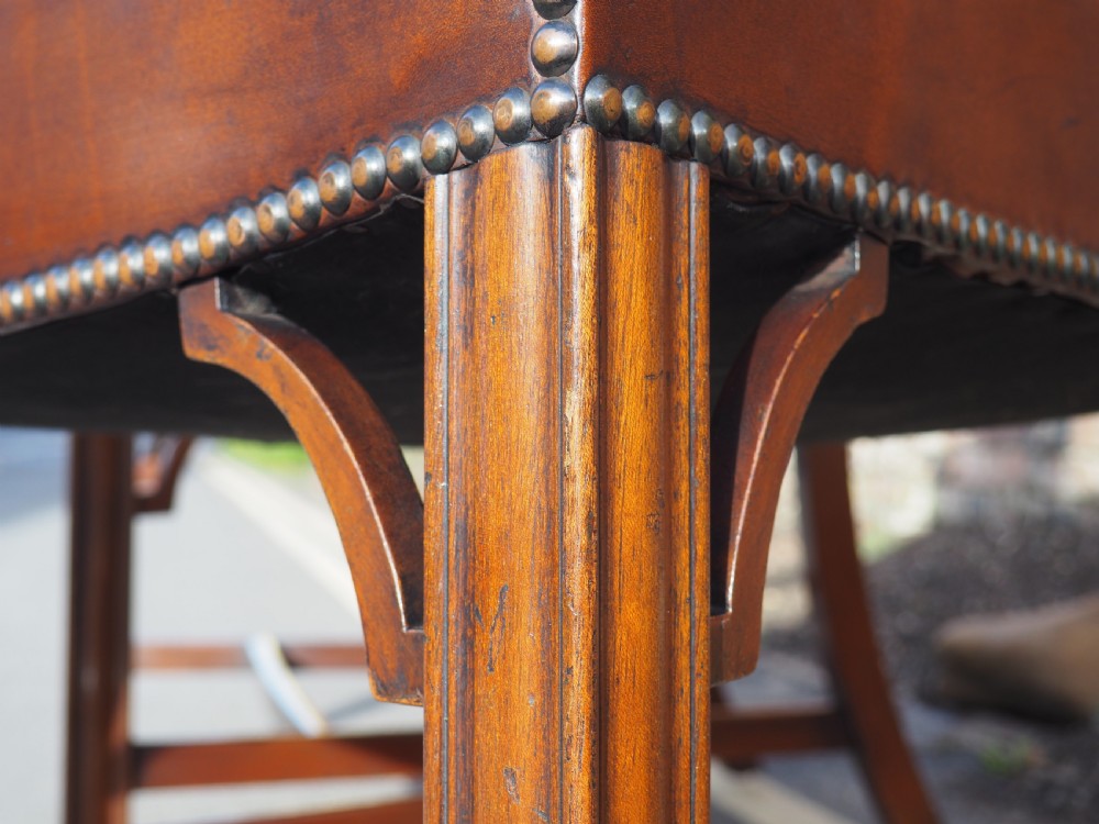 Pair of Leather library armchairs View VIII