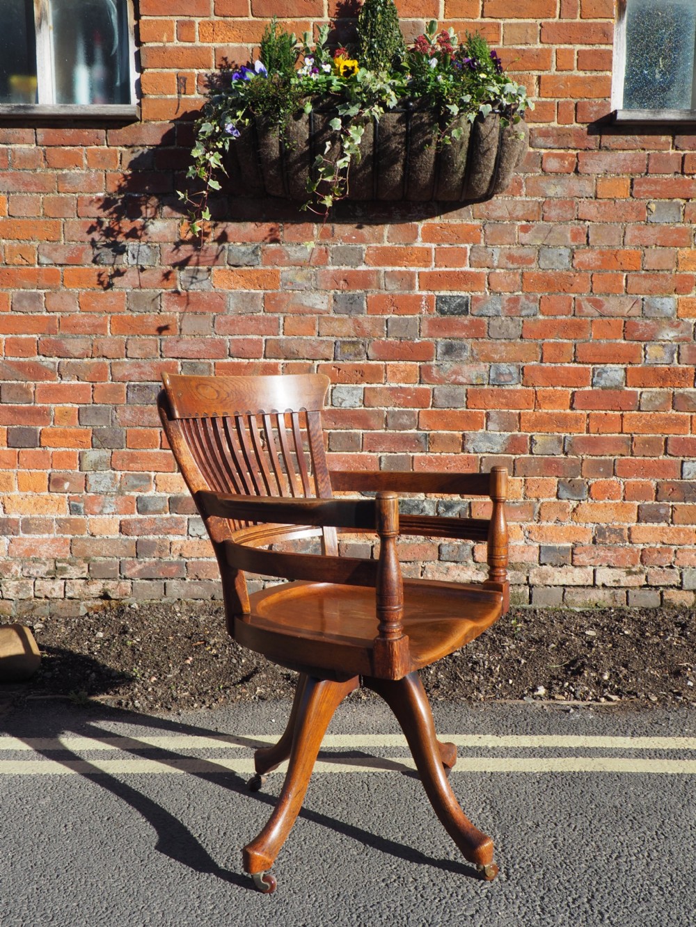 Victorian Oak desk chair View II