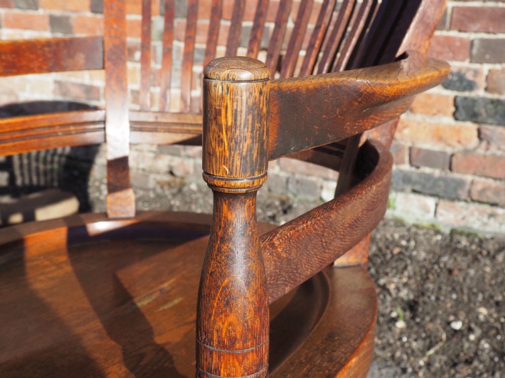 Victorian Oak desk chair View VI