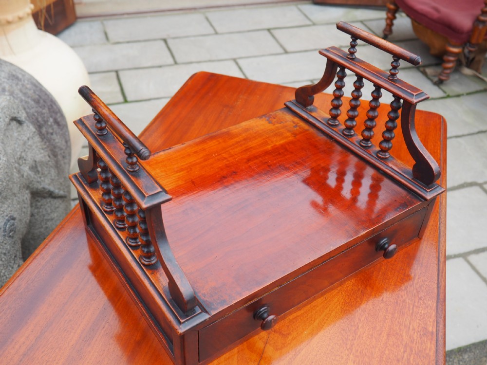 William IV Mahogany book carrier