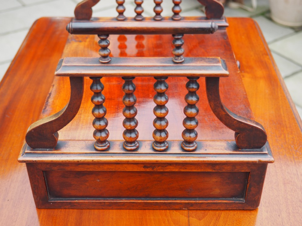 William IV Mahogany book carrier View III