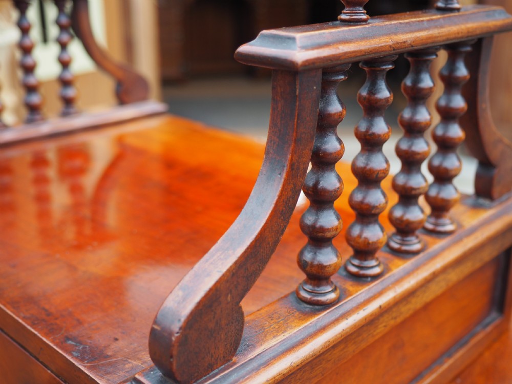 William IV Mahogany book carrier View V