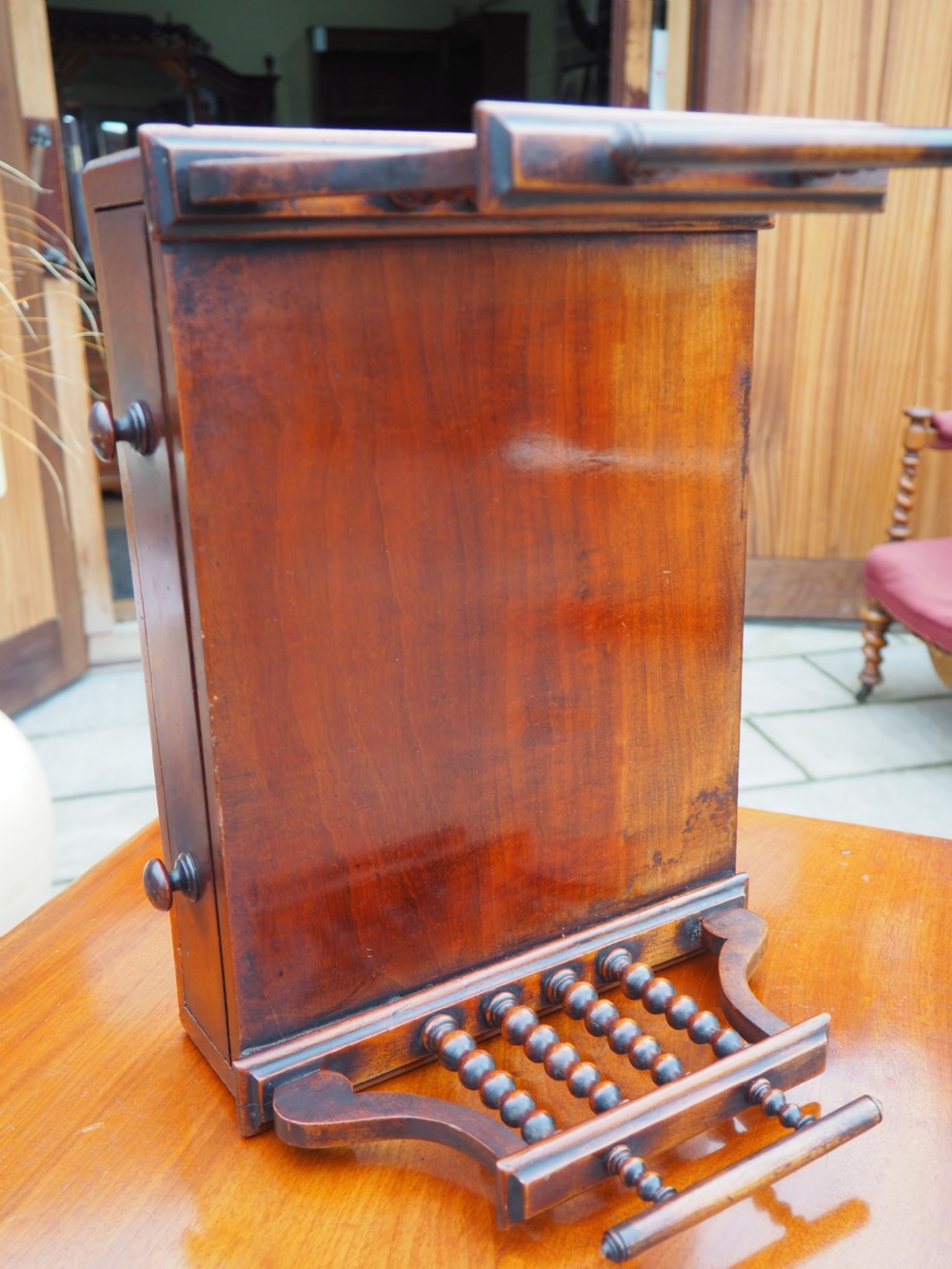 William IV Mahogany book carrier View VI
