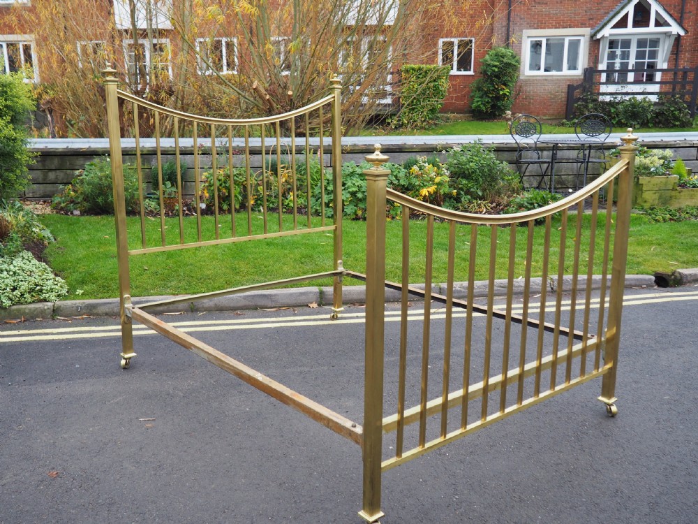 Five foot Maple & Co Brass bed