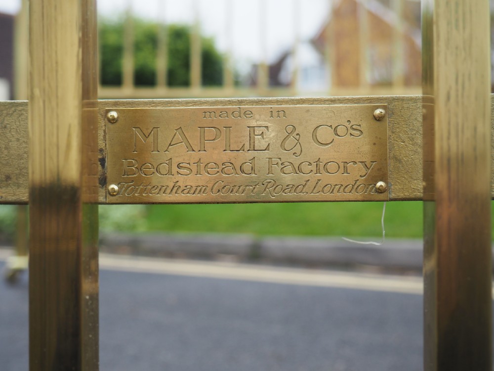 Five foot Maple & Co Brass bed View IV