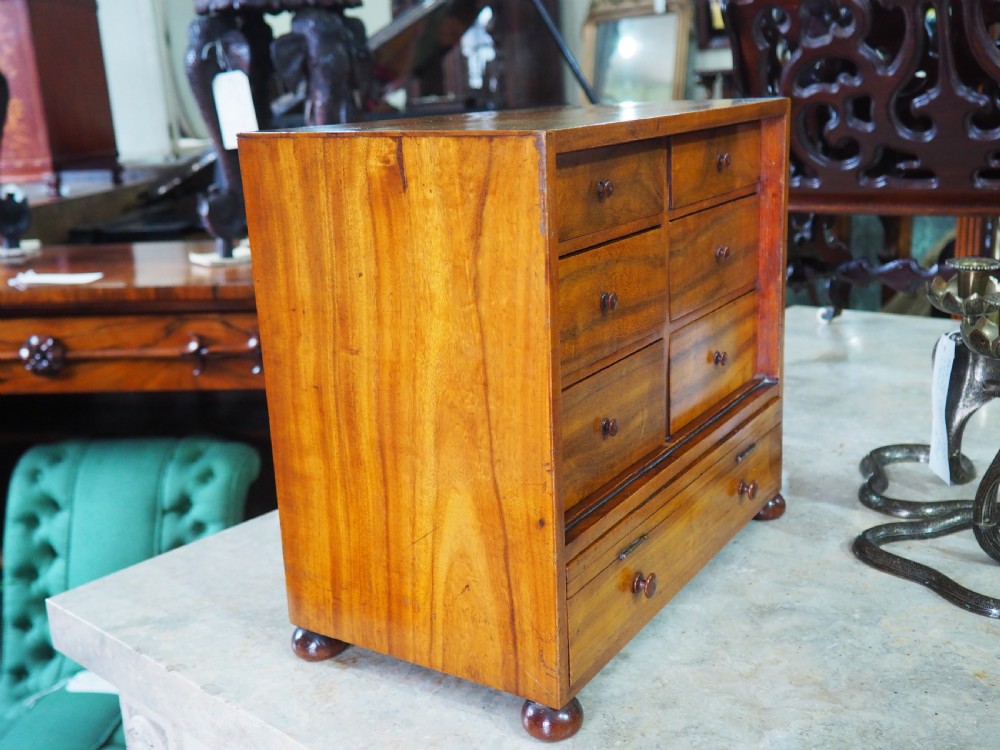 Diminutive Victorian Walnut chest View III
