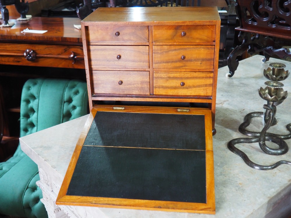 Diminutive Victorian Walnut chest View IV