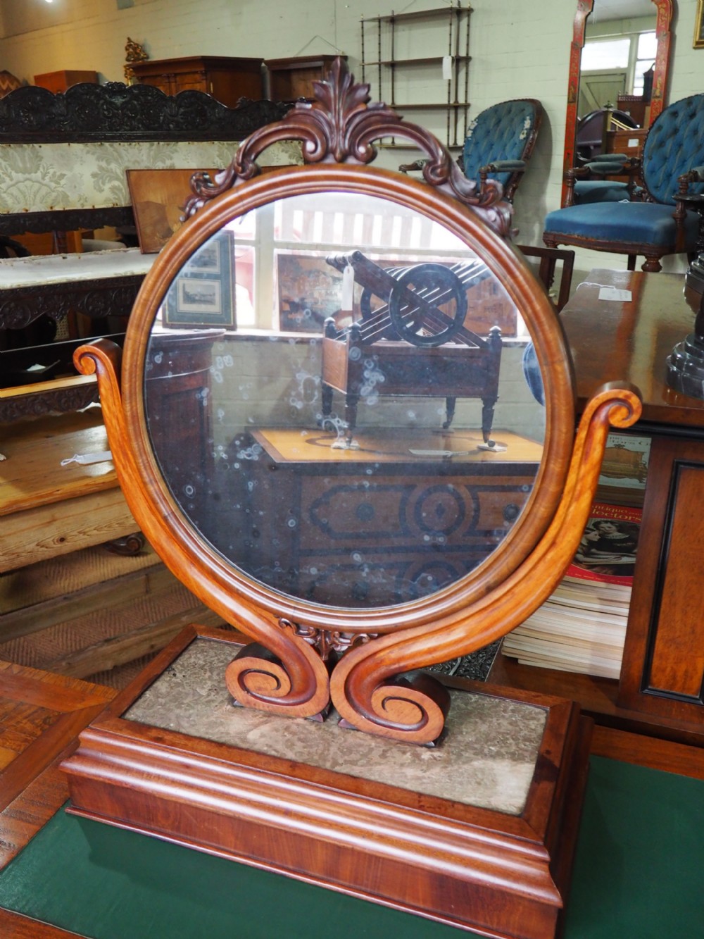 Victorian Mahogany dressing mirror