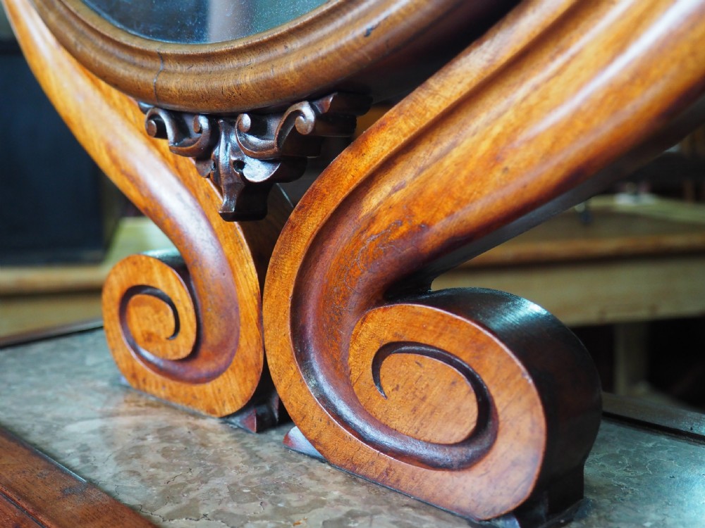 Victorian Mahogany dressing mirror View III