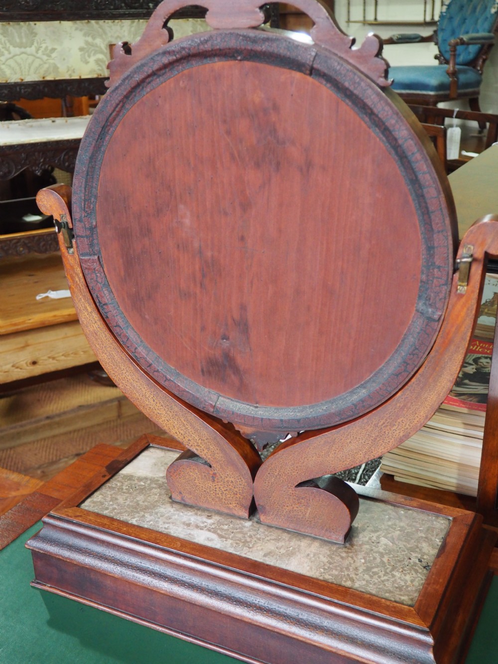 Victorian Mahogany dressing mirror View VI