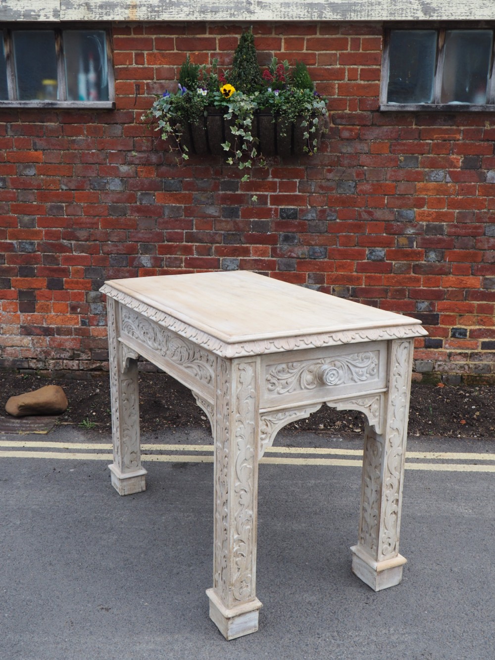 Victorian washed Oak table View IV
