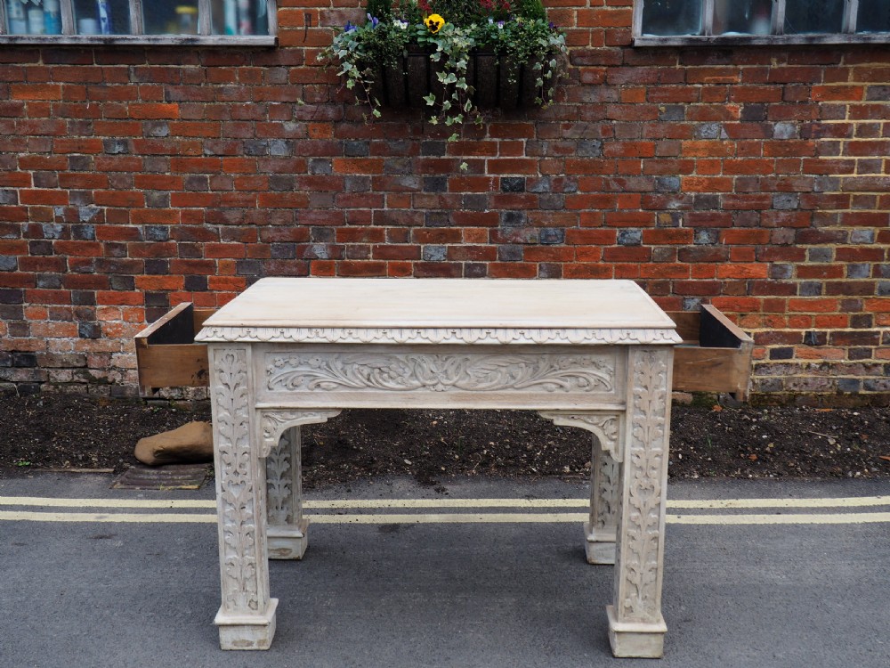 Victorian washed Oak table View VI