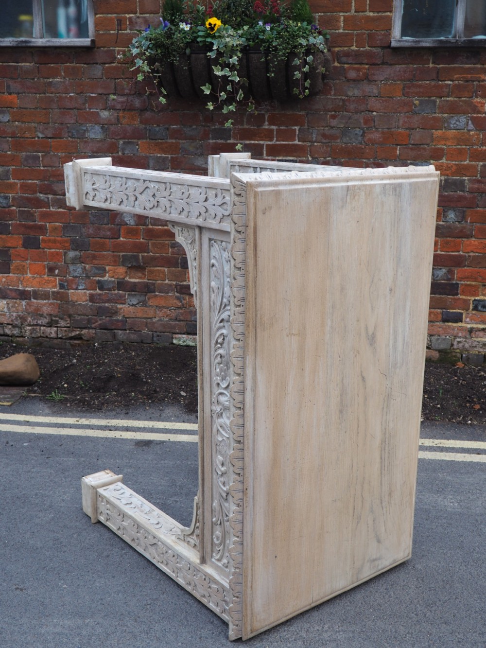 Victorian washed Oak table View VIII