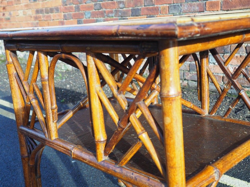 Victorian Lacquer and Bamboo table View III
