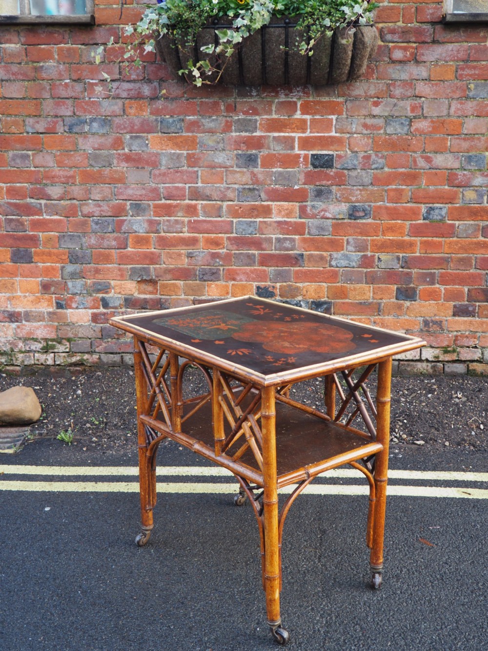 Victorian Lacquer and Bamboo table View V