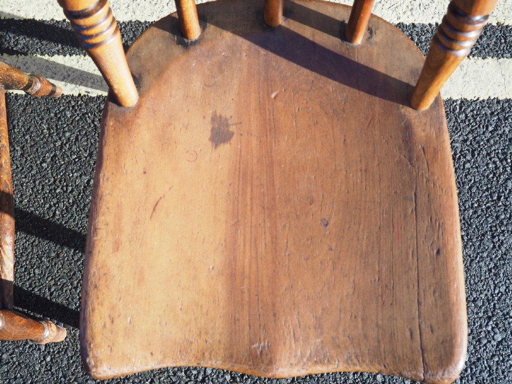 Set of four country kitchen chairs View VII