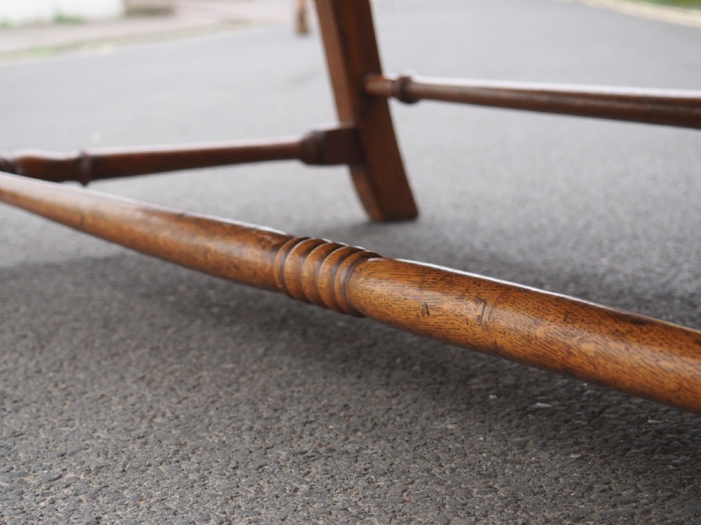 Edwardian Oak framed sofa View VI