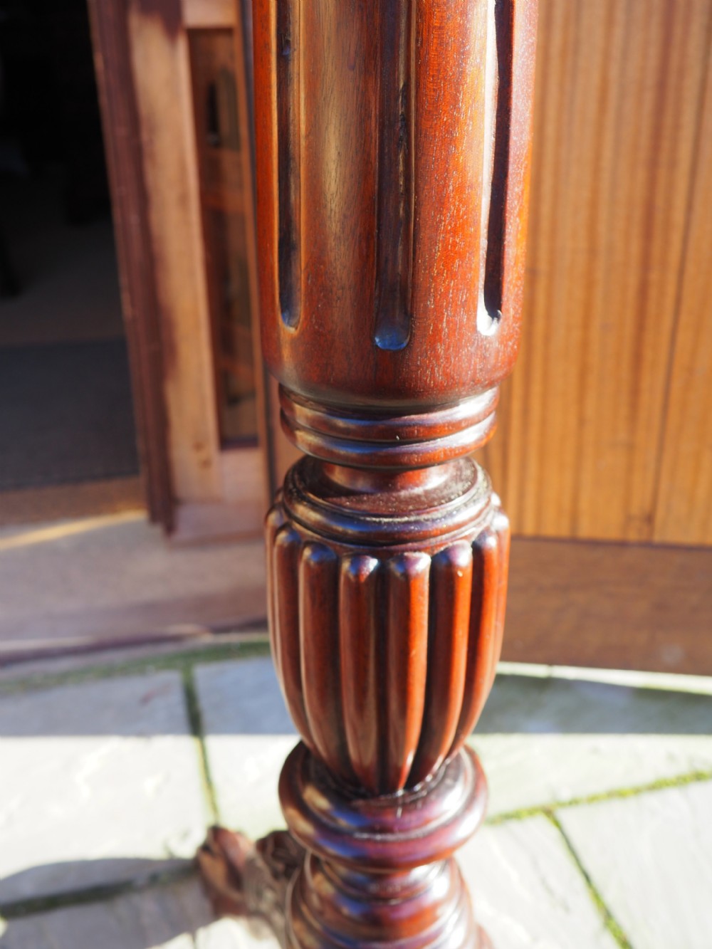 Pair of Mahogany Torcheres View III