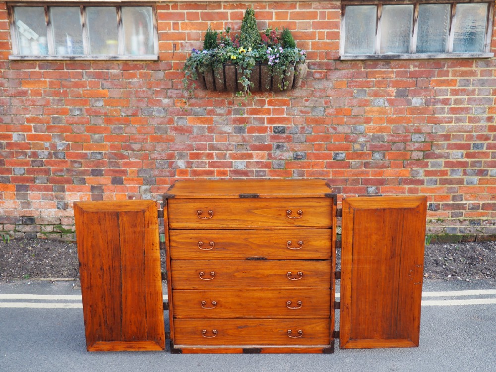 Japanese Elm Tansu chest View III