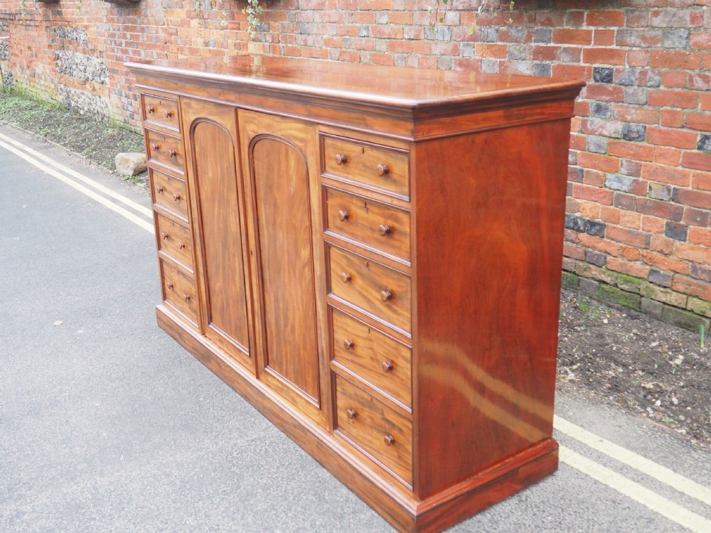 Nineteenth Century Mahogany Press Cupboard View II