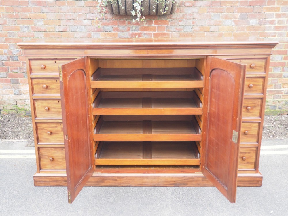 Nineteenth Century Mahogany Press Cupboard View IV