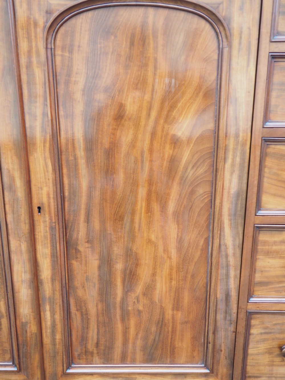 Nineteenth Century Mahogany Press Cupboard View VIII