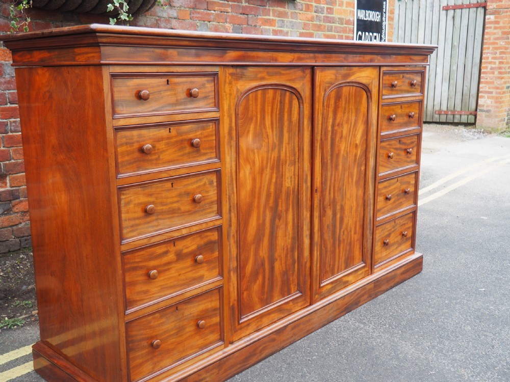 Nineteenth Century Mahogany Press Cupboard View X