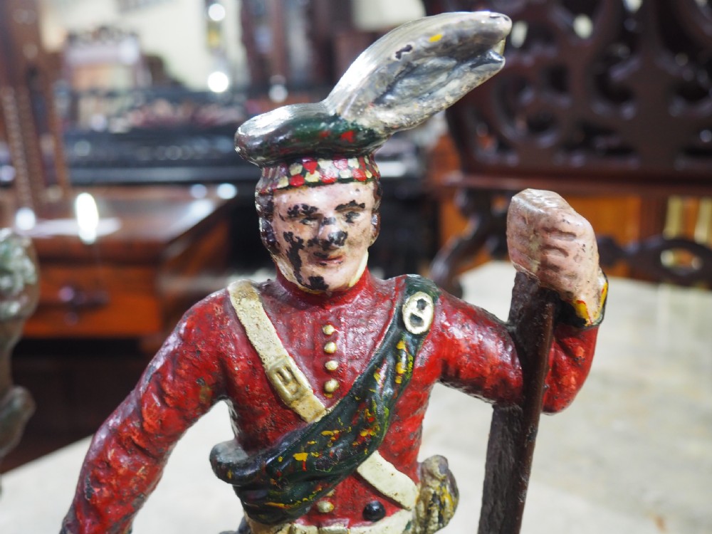 Two Victorian Scotsmen doorstops View II