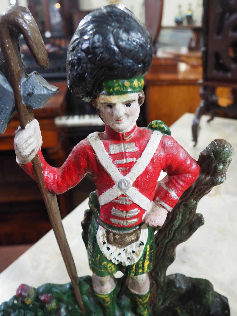 Two Victorian Scotsmen doorstops View III