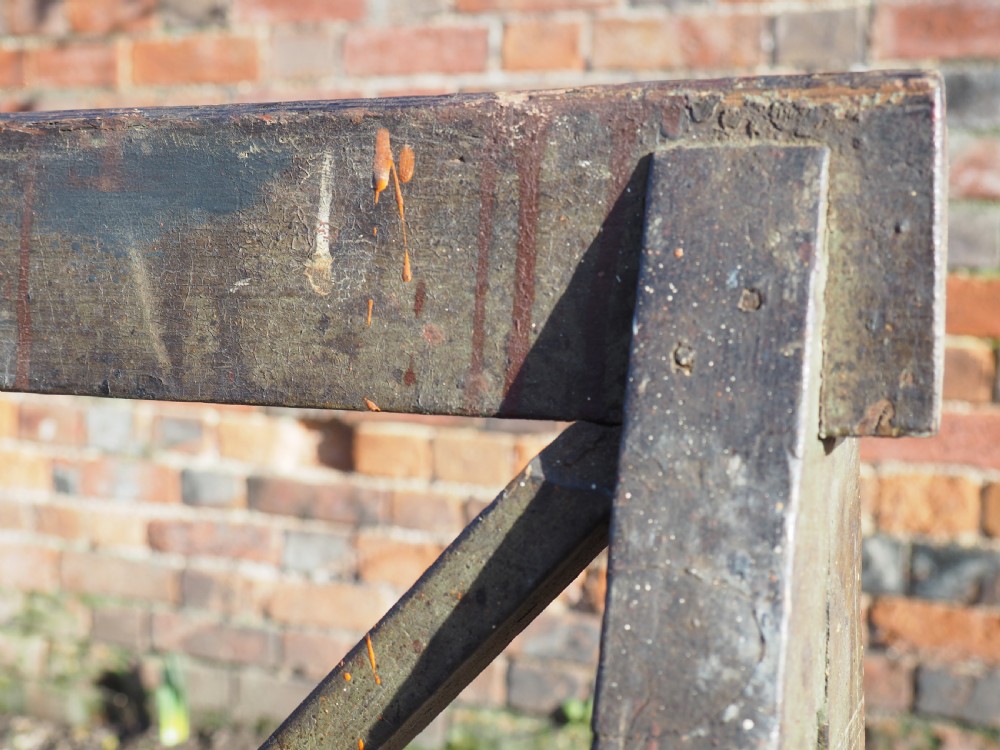 Pair of painted trestles View IV
