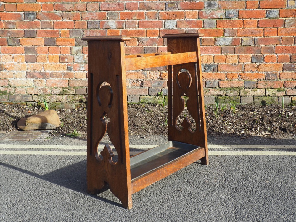 Late Victorian Oak umbrella stand