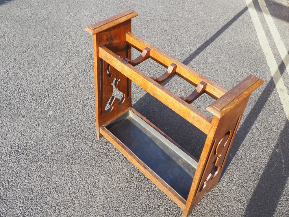Late Victorian Oak umbrella stand View III