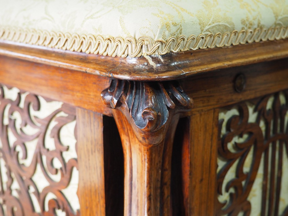 Victorian Rosewood Canterbury piano Stool View III
