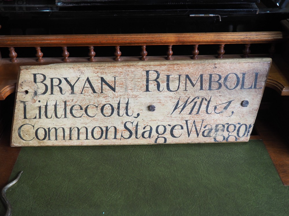 Nineteenth century sign
